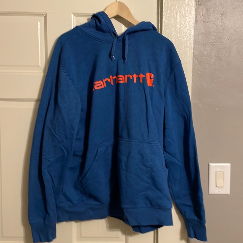 XL blue Carhartt hoodie